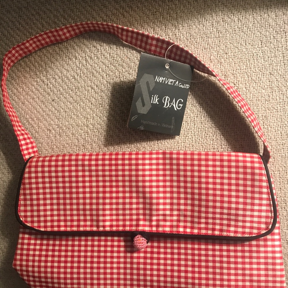 100% silk shoulder bag